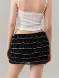 Layered Tulle Mini Skirt