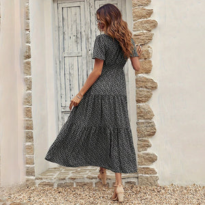 Floral Tiered Midi Dress