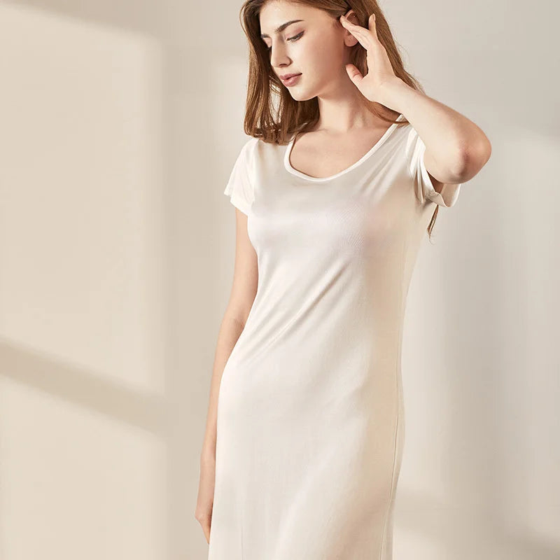 Silky Summer T-Shirt Dress