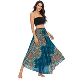 Boho Floral Long Skirt