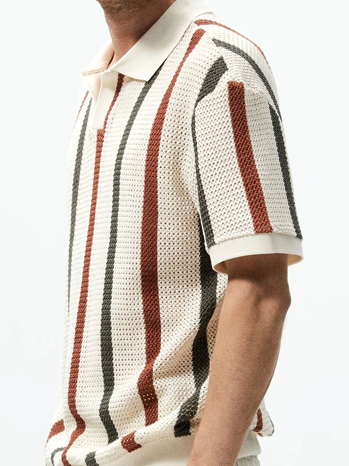 Chunky Knit Polo Shirt
