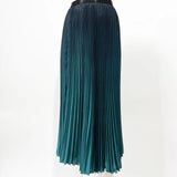 Gradient Pleated Midi Skirt