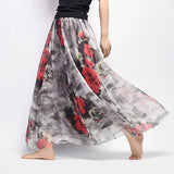 Bohemian Chiffon Long Skirt