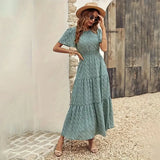 Floral Tiered Midi Dress