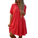 Casual Cotton Linen Dress