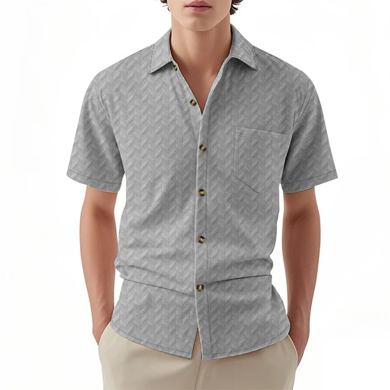 Solid Casual Button-Down