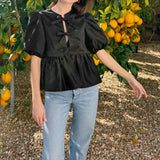 Y2K Peplum Blouse