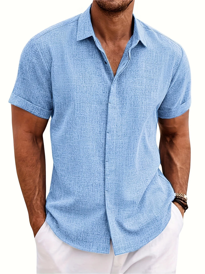 Hemp Lapel Summer Shirt