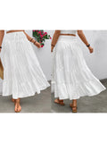 Bohemian Ruffle High-Waist Skirt