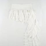 Ruffled Mesh Mini Skirt
