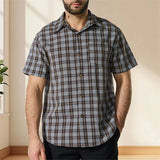 Plaid Button-Down Shirt