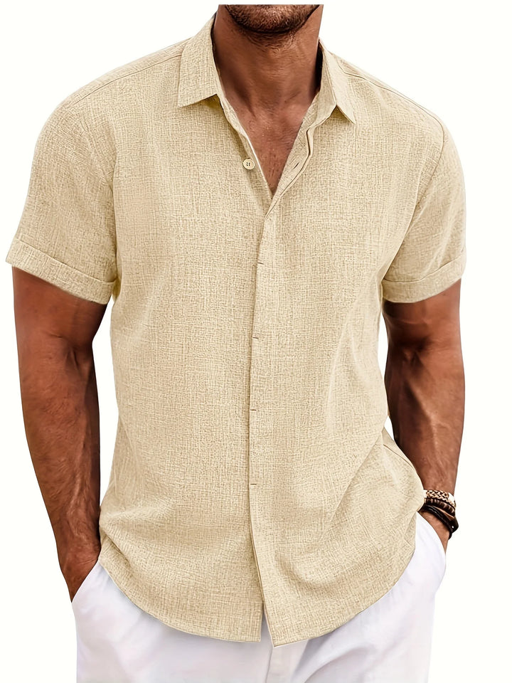 Hemp Lapel Summer Shirt