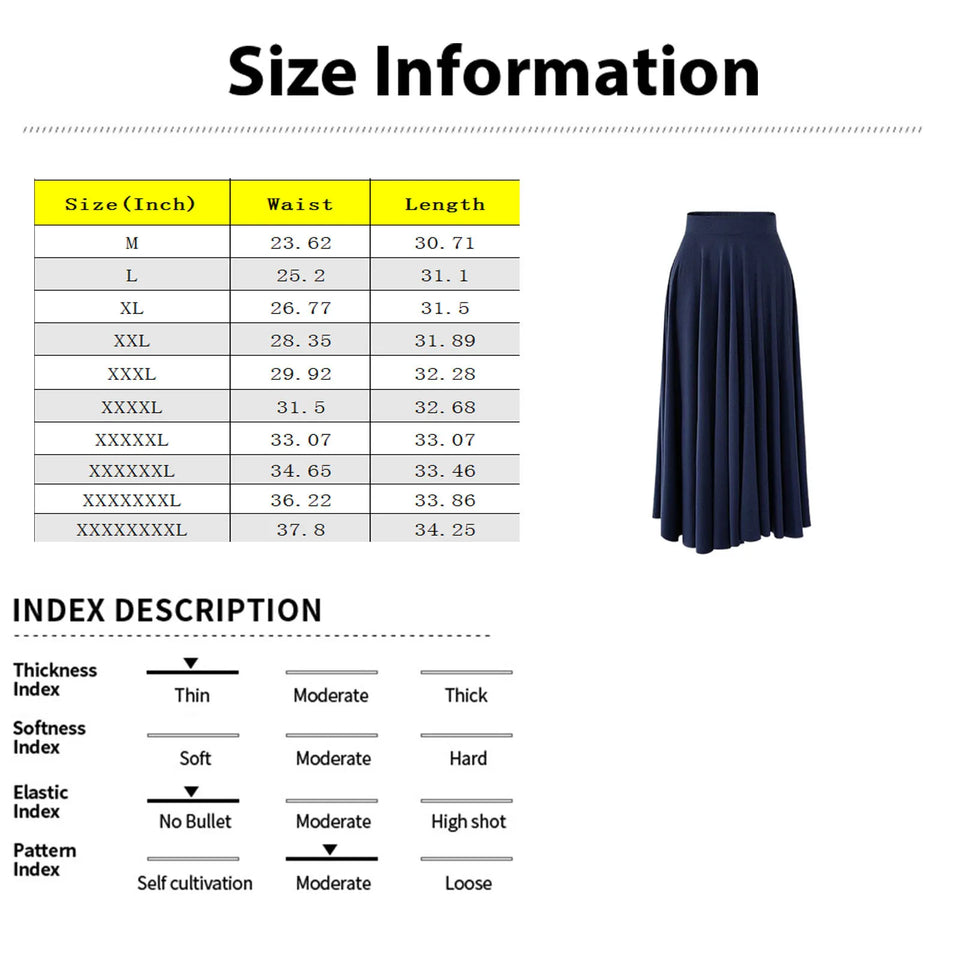 High-Waist Pleated Skirt