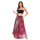 Boho Floral Long Skirt