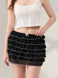 Layered Tulle Mini Skirt