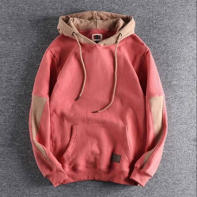Contrasting Splice Hoodie