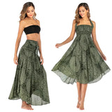 Boho Floral Long Skirt