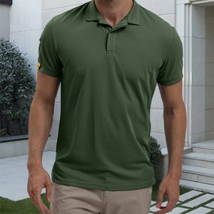 Casual Solid Button-Down