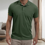 Casual Solid Button-Down