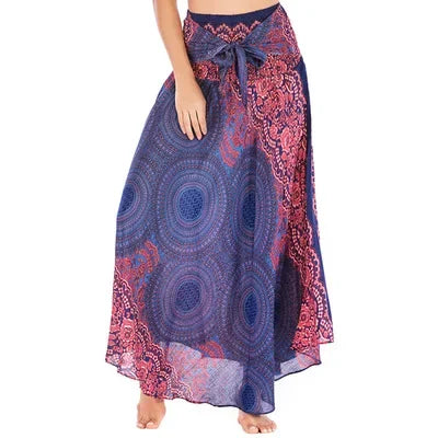 Boho Floral Long Skirt